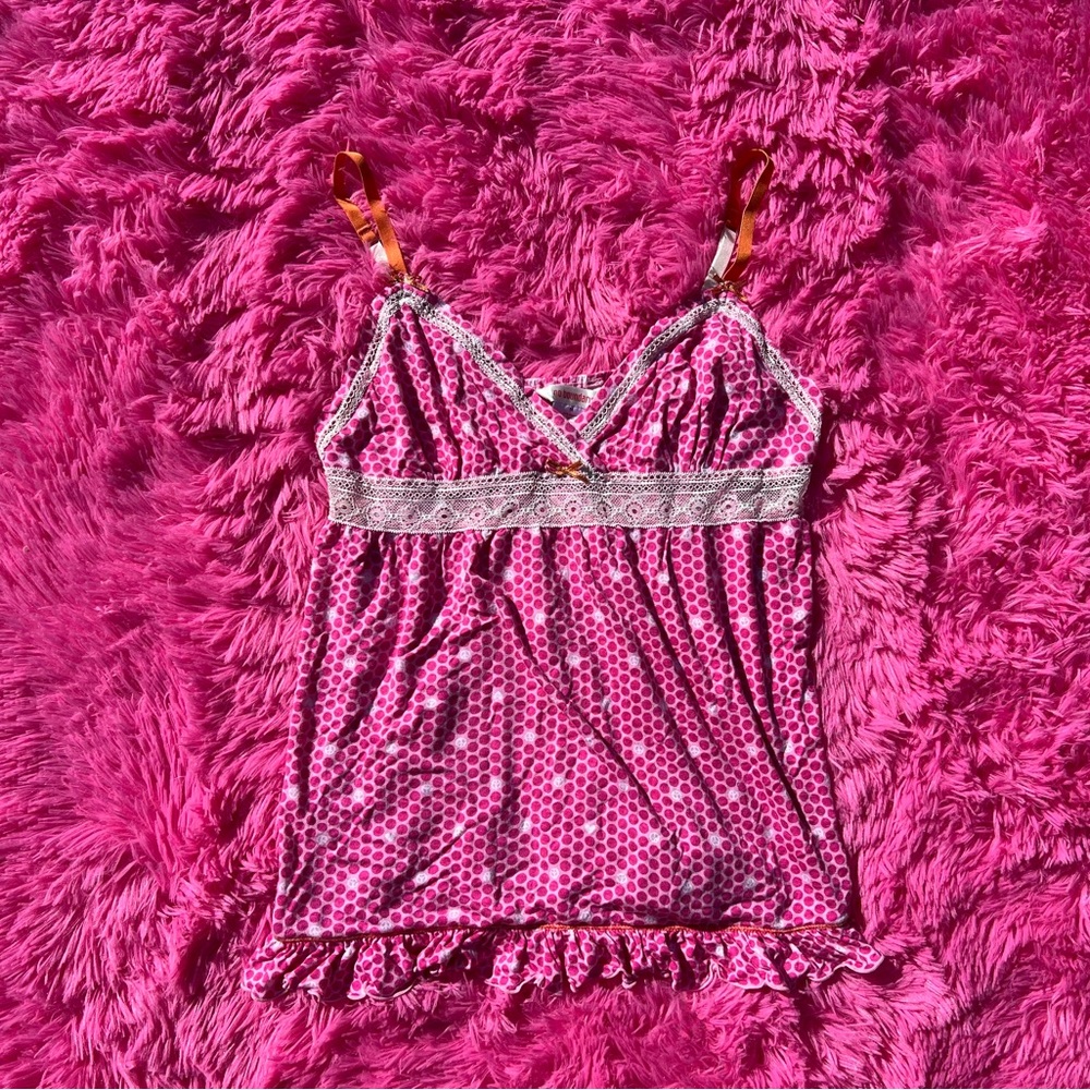 pink cami top